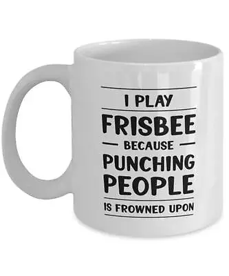 Frisbee Mug Funny Ultimate Frisbee Gifts For Frisbee Lover Cup In Ceramic Order • £16.90