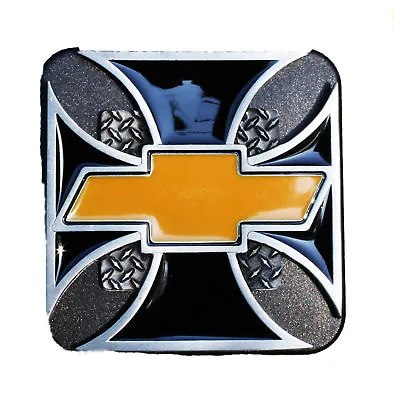 Chevrolet Bowtie Iron Cross Receiver Hitch Cover - Fits 2  & 1-1/4  Receivers • $19.99