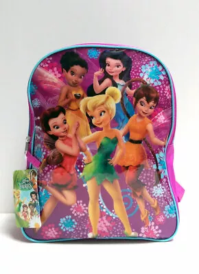 15  Backpack Disney Fairies Tinkerbell Kids Girls Travel School Book Bag Mochila • $12