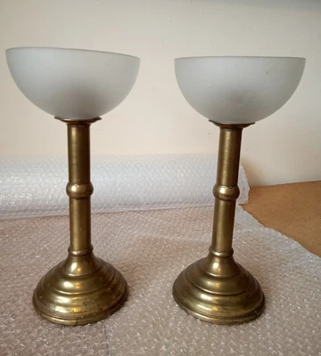 £15 • Buy Veritas Brass Oil Lamp- Twin Lamps
