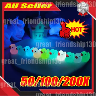50~200X Luminous Resin Party Decor Birthday Realistic Mini Tiny Ducks Christmas • $12.46