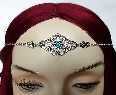 Celtic Elven Elf Silver Circlet Headpiece Crown Headdress Medieval Goth Jewelry • $19.99