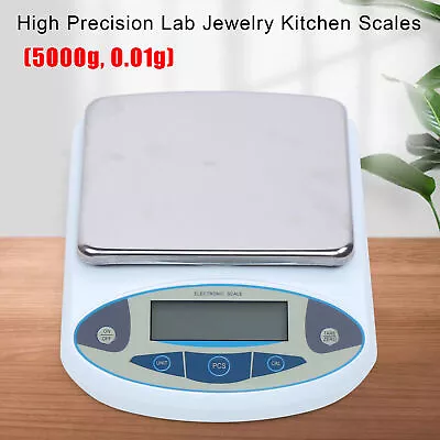 5Kg/ 0.01g Lab Analytical Balance Digital Precision Weighing Scale Electronic • $67.68