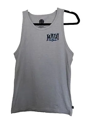 MAUI AND SONS Shark Hawaii Surf Tank Top T Shirt Mens S Grey • $12