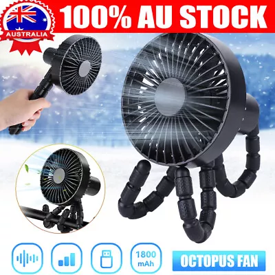 Clip On Fan Handheld USB Mini Cooling Desk Stroller Pram Cot Car Portable Fan AU • $18.96