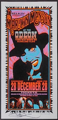 MINT & SIGNED Marilyn Manson 1995 Odeon Cleveland AoMR 083.3 Arminski Handbill  • $39.99