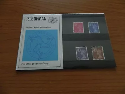 1971 ISLE OF MAN DEFINITIVES 21/2p To 71/2p PRESENTATION PACK (No30) MINT COND • £2.15