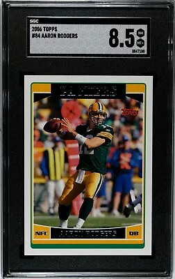 2006 Topps #84 Aaron Rodgers Sgc 8.5 Nm+ Green Bay Packers • $15