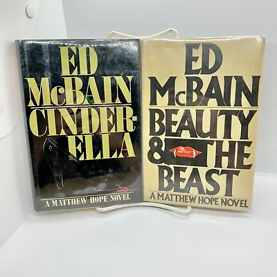 A Matthew Hope Lot Of 2 CINDERELLA +BEAUTY & THE BEAST Ed McBain *Signed* HC • $39.95