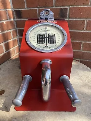 Vintage D. Gottlieb 1 Cent Coin Operated Grip Strength Tester Machine Works.. • $600