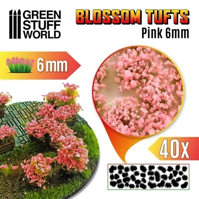 Blossom TUFTS - 6mm Self-adhesive PINK - Scenery Miniature Warhammer • $5.26