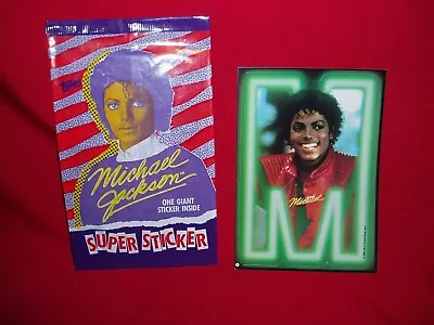 Michael Jackson Topps 1984 Super Sticker Card # 2 New/Sealed • $4.75