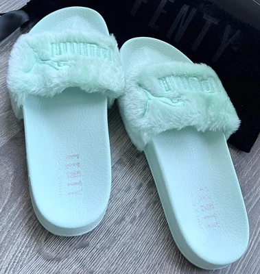 $185 • Buy Puma Fenty Women’s Faux Fur Slides