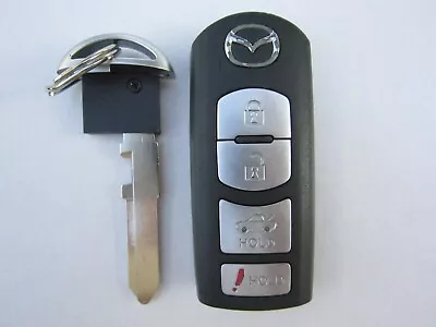 Oem 2009-2013 Mazda 6 Smart Key Keyless Remote Uncut Key Insert Kr55wk49383 • $78.95