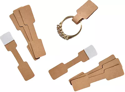 £3.32 • Buy Jewellery Price Tags Labels Kraft Paper Self Adhesive Rectangle 6cm X 13mm Brown