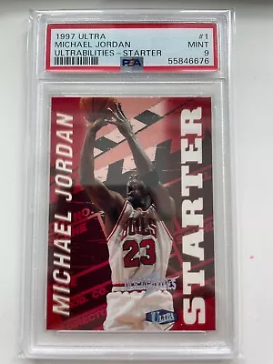 1997 Ultra Michael Jordan Ultrabilities Starter PSA 9 Mint Tough Insert • $149.99