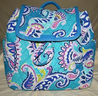 Vera Bradley Small BACKPACK In WIKIKI PAISLEY  Nice Preowned • $9.95
