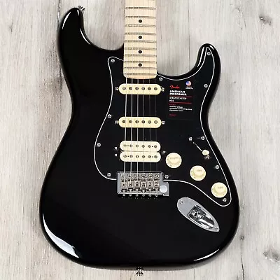 Fender American Performer Stratocaster HSS Electric Guitar Maple Black • $1449.99