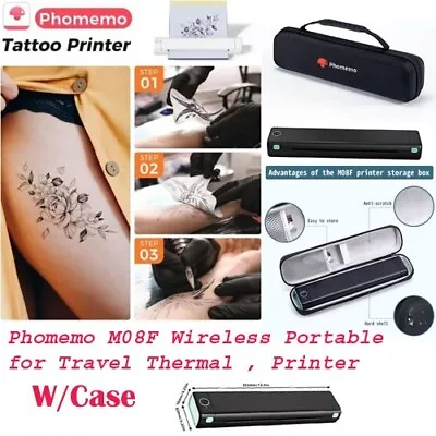 Phomemo M08F Wireless Portable  For Travel Thermal  Printer W/Case • $65.95