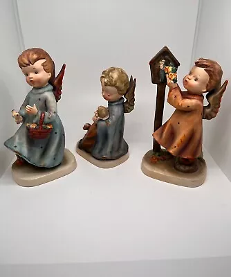 Vintage German Angel Figurines Set Of 3 • $45.99