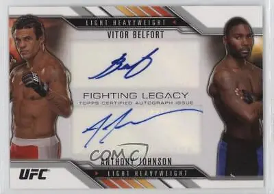 2015 UFC Chronicles Fighting Legacy Dual /25 Vitor Belfort Anthony Johnson Auto • $114.39