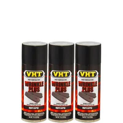 VHT Paint VHTSP201 (3-PACK); Wrinkle Plus 11oz Aerosol Black 350�F Intermittent • $45