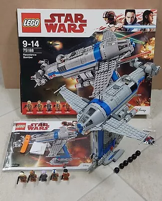 Lego Star Wars 75188 Resistance Bomber 100% Complete • $229.99