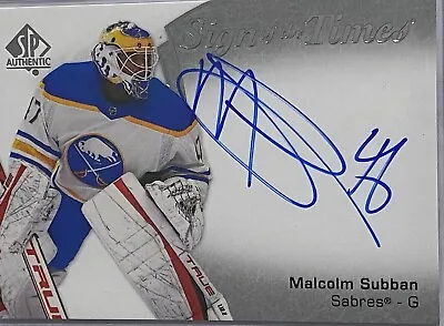 Malcolm Subban #SOTT-MS 2021 SP Authentic Sign Of The Times Autographs • $9.99