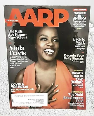 AARP Magazine December 2020 Viola Davis John Lennon Beatles • $4.87