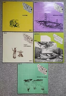 Bruton Music Library 5 X Vinyl LP LOT BRE 1 BRN 2 BRR 8 BRC 9 BRR 11. • £9.35