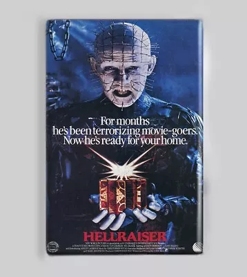 HELLRAISER (1987) / VHS AD - 2 X3  POSTER MAGNET (horror Movie Fangoria Pinhead) • $6.99