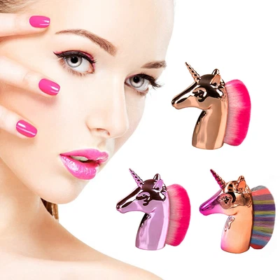 $11.39 • Buy Womens Unicorn Shape Makeup Brushes Foundation Face Blush Powder Cosmetics Brush
