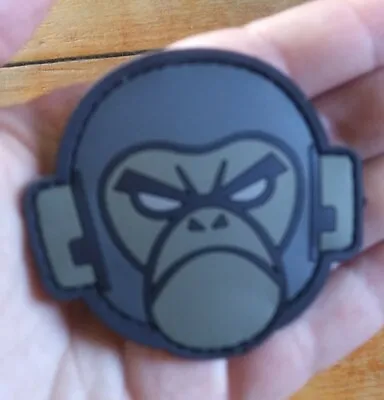 Official MIL-SPEC MONKEY - MONKEY HEAD 3D PVC Morale Hook Patch ACU DARK • $9.09