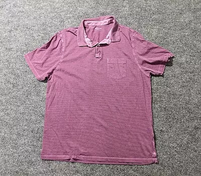 Vineyard Vines Island Polo Shirt Men's Large Purple Pima Cotton Short Sleeve • $6