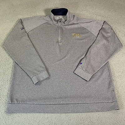 UC Santa Barbara Sweatshirt Mens 2XL Champion Quarter Zip Pullover UCSB Gauchos • $24.99