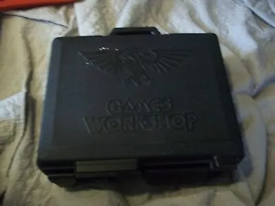 WARHAMMER40K  BLACK PLASTIC CARRY CASE Lot 2 • $4.96