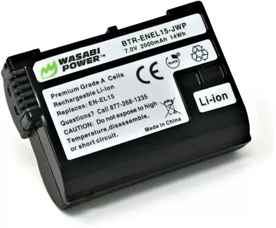 Wasabi Power Battery For Nikon EN-EL15 & Nikon 1 V1 D800 D800E D810 D7100 D7200 • $49.90