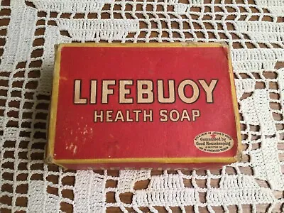 Vintage Lifebuoy Health Soap Cardboard Box With Unopened Bar Of Soap • $10