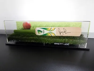$239.99 • Buy ✺Signed✺ BRETT LEE Cricket Mini Bat PROOF COA Australia 2023 Shirt Jersey