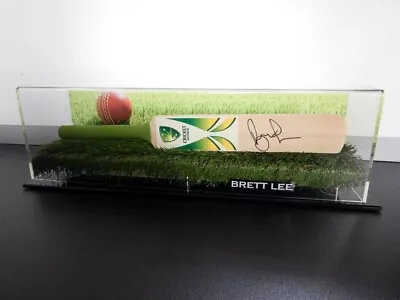 $239.99 • Buy ✺Signed✺ BRETT LEE Cricket Mini Bat PROOF COA Australia 2023 Shirt Jersey