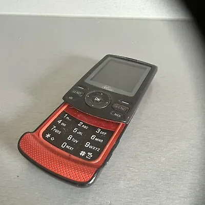 UTstarcom Virgin Mobile SHUTTLE 3G Slider Phone Black & Red • $29