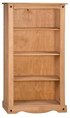 Corona Bookcase Medium 3 Shelf Display Mexican Solid Pine By Mercers Furniture® • £68.99