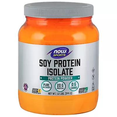 NOW Foods Soy Protein Isolate Unflavored 1.2 Lb Powder • $18.39