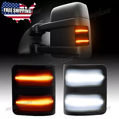 Smoked Lens LED Side Mirror Marker Lights Switchback For Ford F250 F350 08-2016 • $17.76