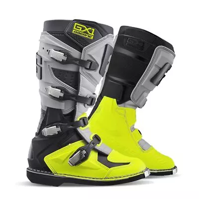 Gaerne Youth GX1 Motocross Boots Yellow Black MX Off Road Quad ATV Kids Junior • £179.95