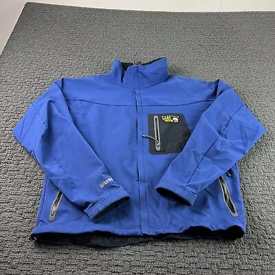 Mountain Hardwear Jacket Mens Large Blue Conduit Softshell Full Zip Outdoor Coat • $33.99