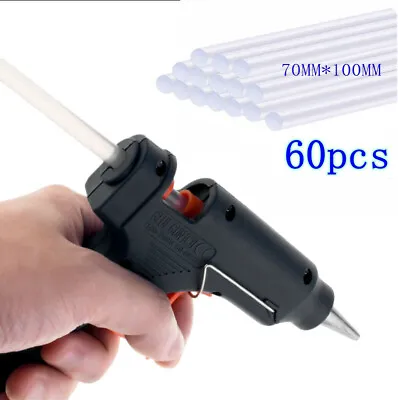 20W Glue Gun Mini Hot Melt Glue Gun With 60 Mini Clear Glue Sticks Repair Tools • $8.97