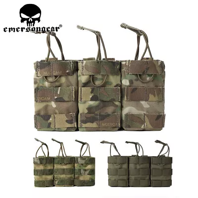 Emerson Tactical Triple 7.62 Magazine Pouch MOLLE Rifle Triple Mag Holder 500D • $24.95