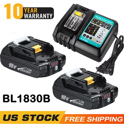 Replacement For Makita 18V 3.0Ah  Lithium Ion Battery Or Charger BL1815  BL1830B • $37