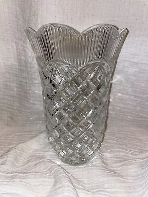 Waterford (Marquis) Basketweave 11  Tall Lead Crystal Vase Made In Germany • $49.99